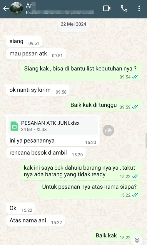 Testimoni Alat Tulis Kantor