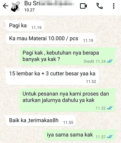 Testimoni Alat Tulis Kantor