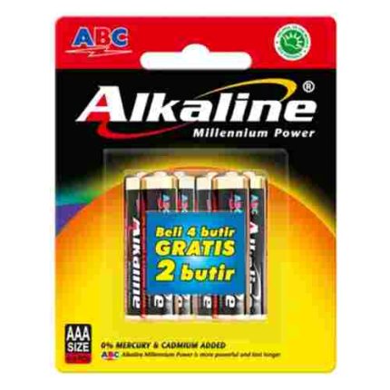 Baterai ABC Alkaline AAA/A3 isi 2 Pcs