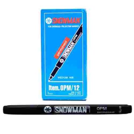 Spidol Snowman OHP OPM Hitam - 1 Pack isi 12 Pcs